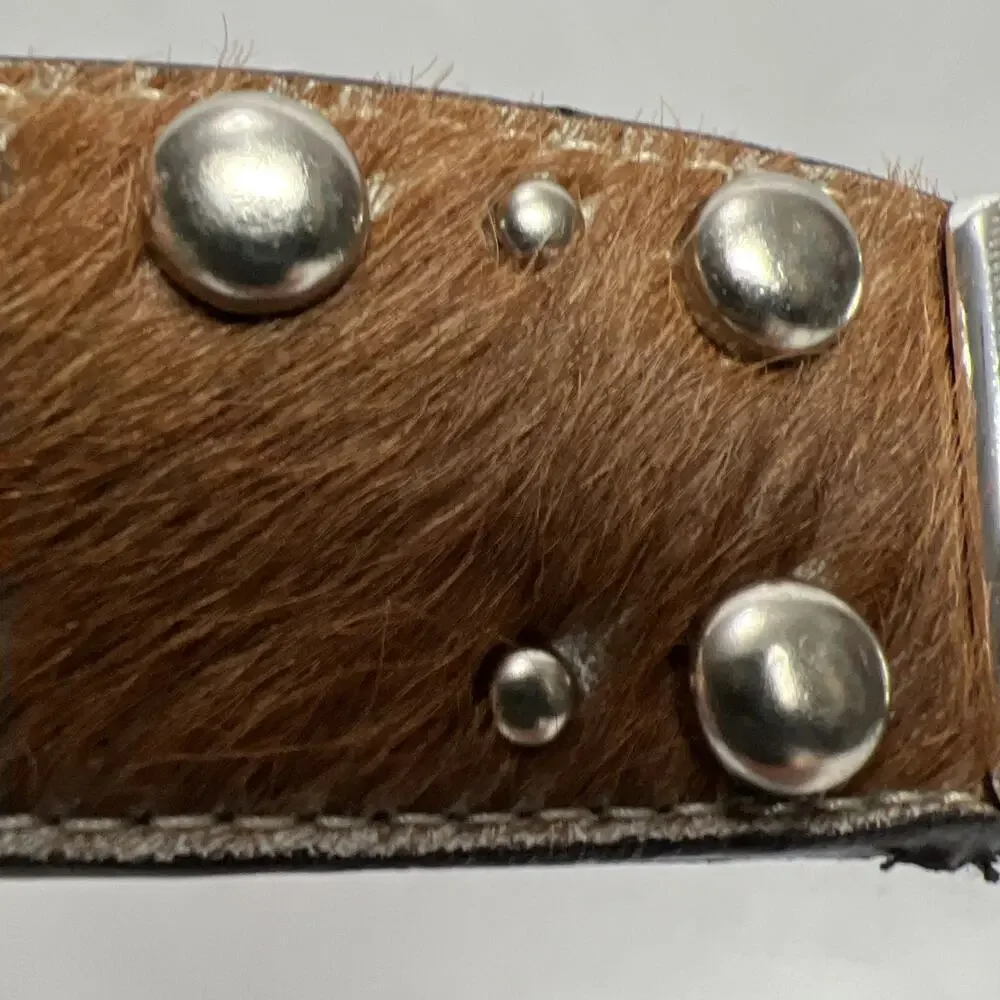 Ranger Belt Company Studded Cowhide Handtooled 40 Western
